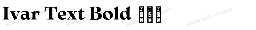 Ivar Text Bold字体转换